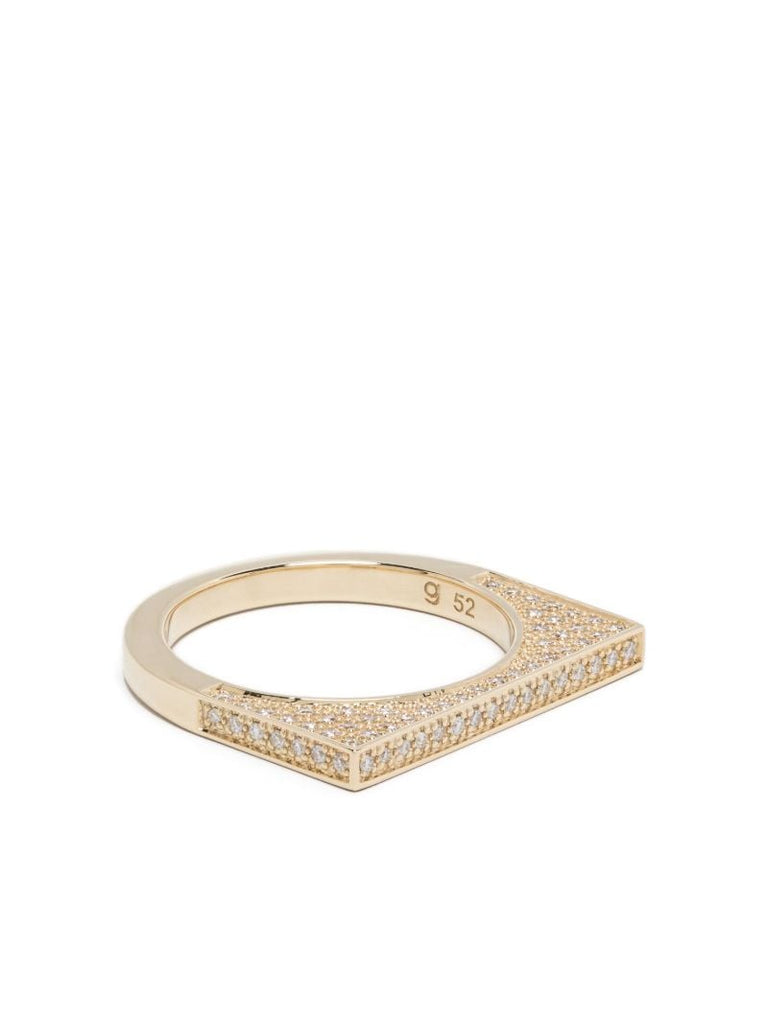 9k Yellow Gold Diamond Ring