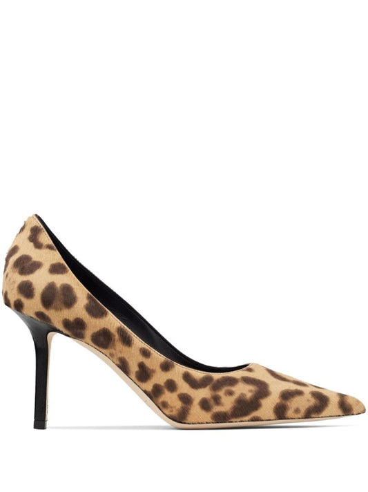 Brown 85mm Love Pumps