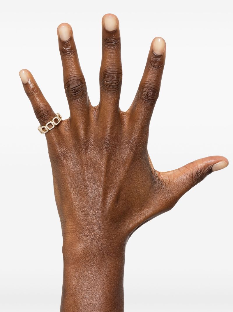 9k Yellow Gold Crystal Ring