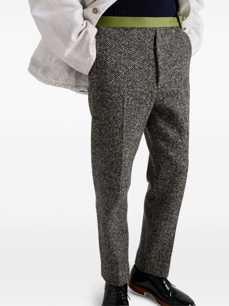 Belted Slim Fit Trousers