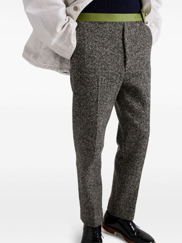 Belted Slim Fit Trousers