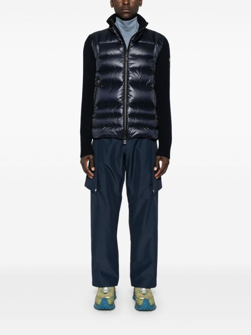 Padded Zip-up Cardigan