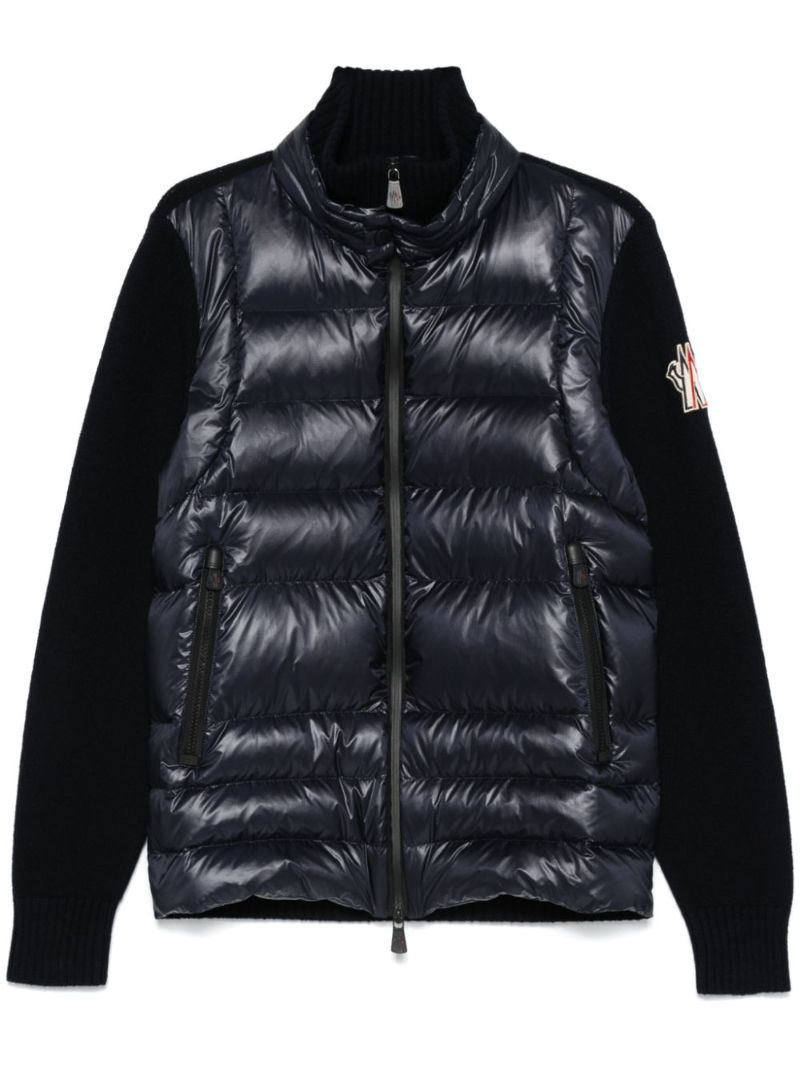 Padded Zip-up Cardigan