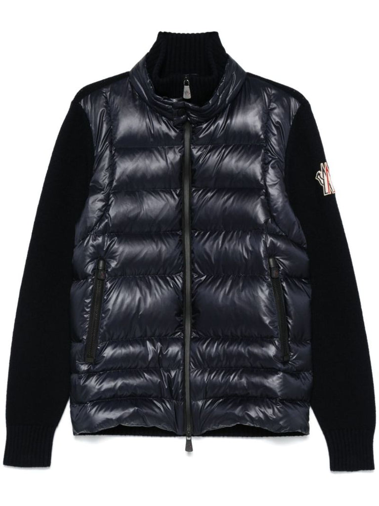Padded Zip-up Cardigan