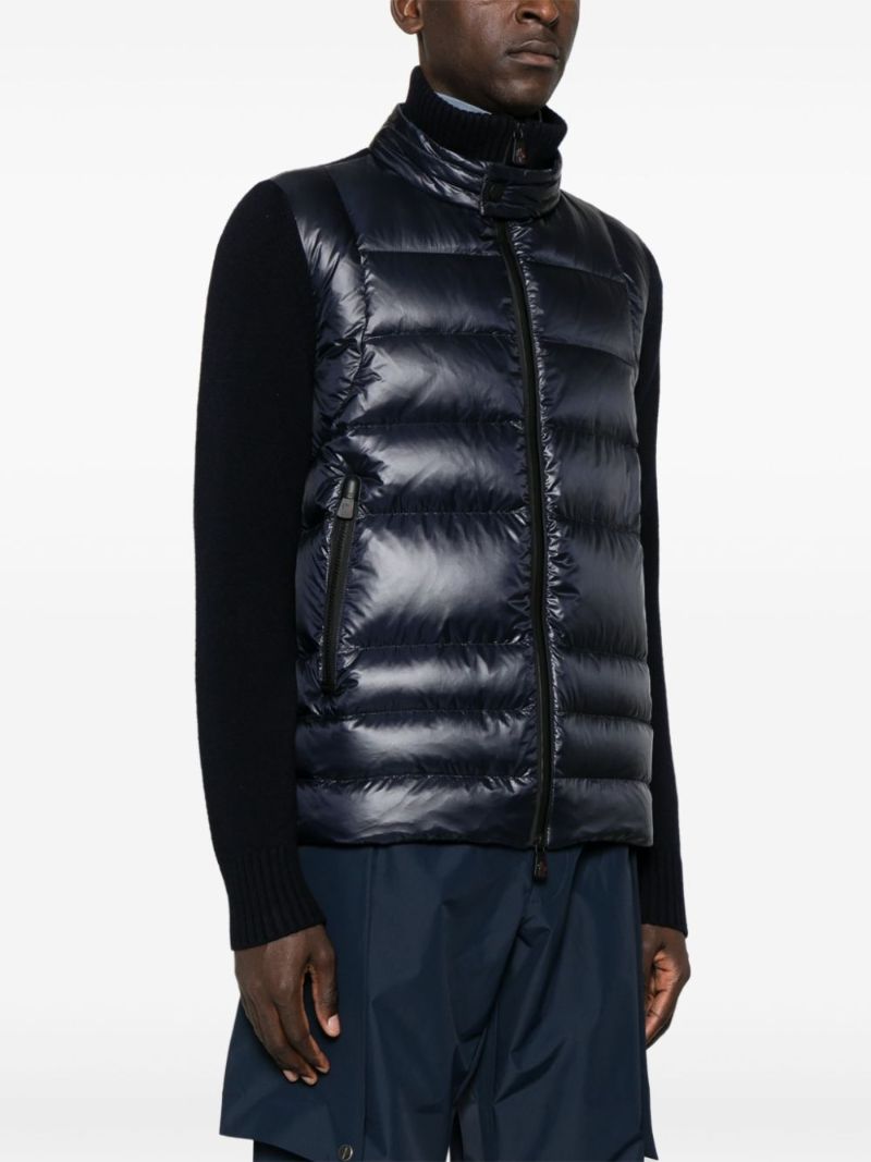 Padded Zip-up Cardigan