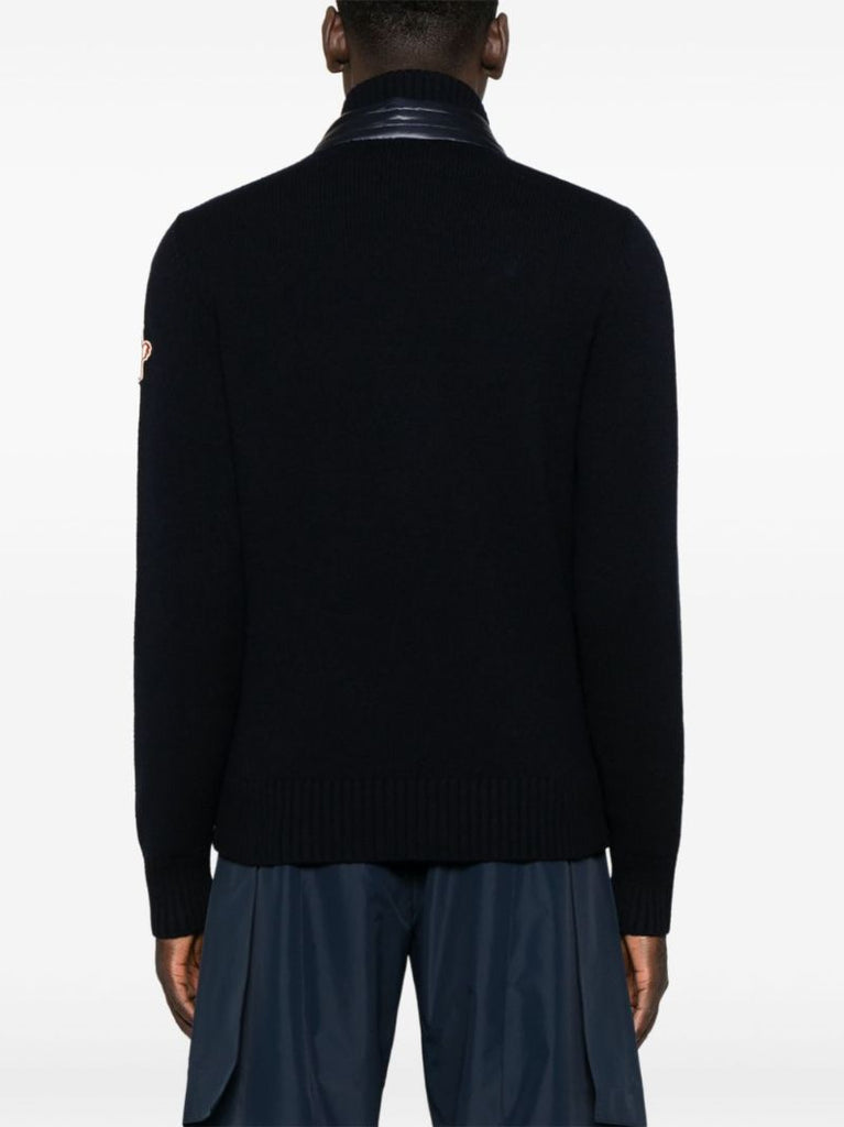 Padded Zip-up Cardigan