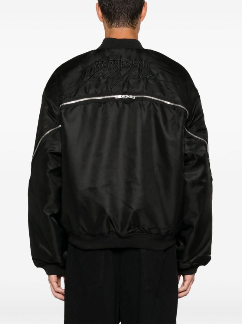 Zipped Bomber Jacket