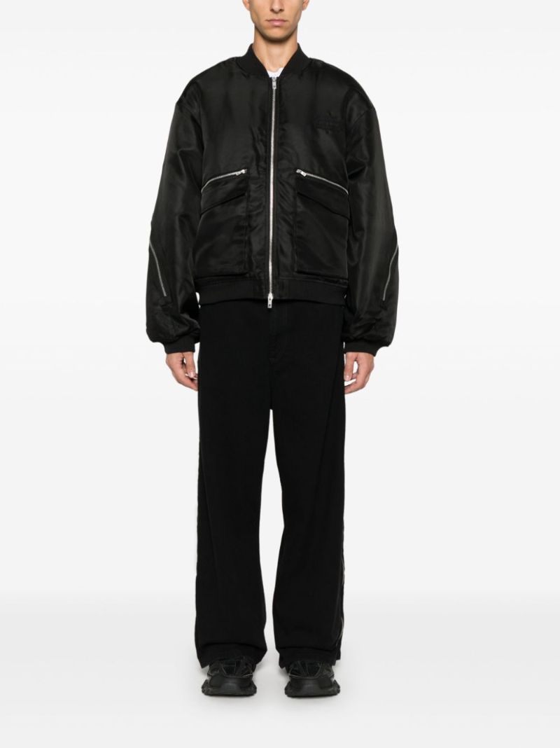 Zipped Bomber Jacket