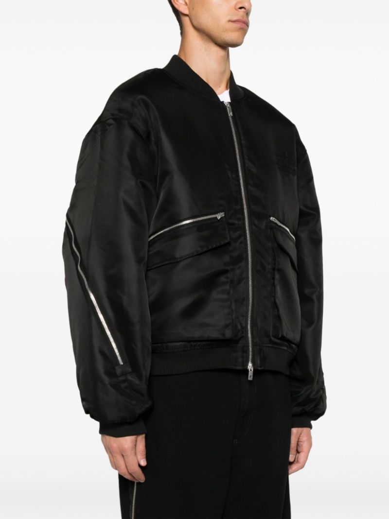 Zipped Bomber Jacket