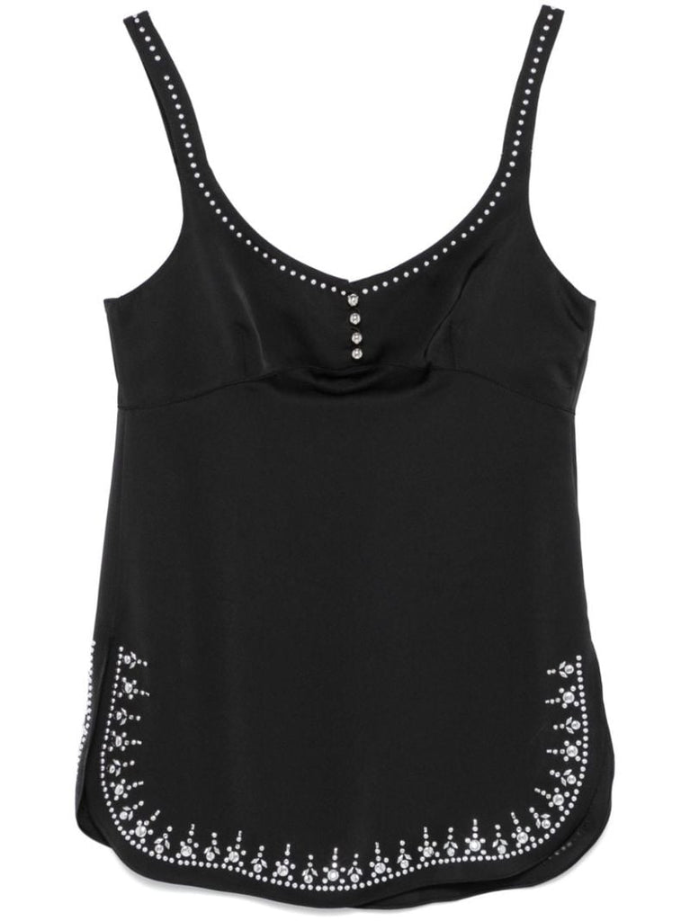 Stud-embellishment Tank Top