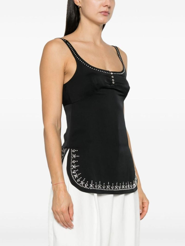 Stud-embellishment Tank Top