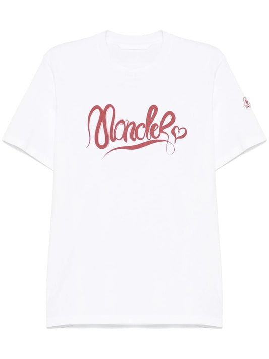 White Logo-print T-shirt