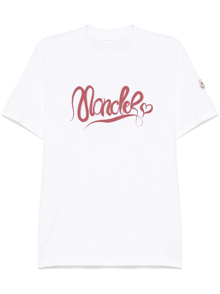 White Logo-print T-shirt