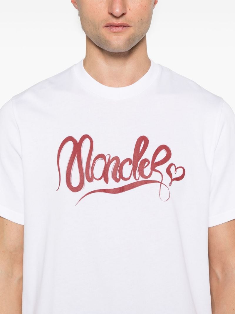 White Logo-print T-shirt