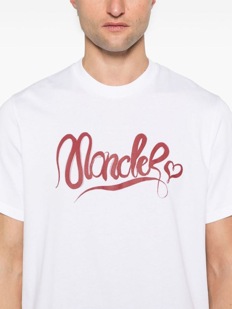 White Logo-print T-shirt