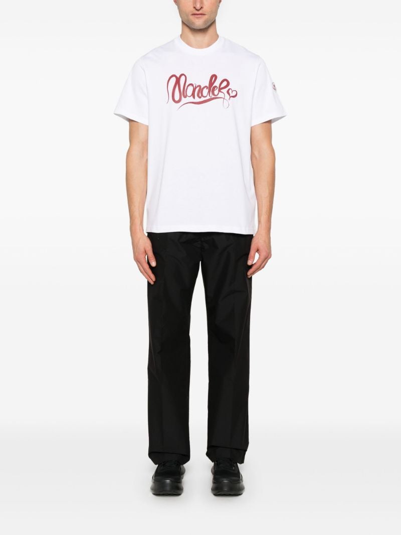 White Logo-print T-shirt