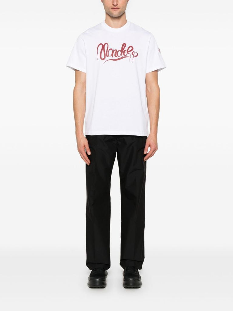 White Logo-print T-shirt