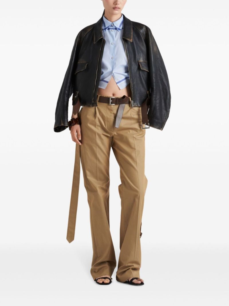 Distressed Leather Jacket