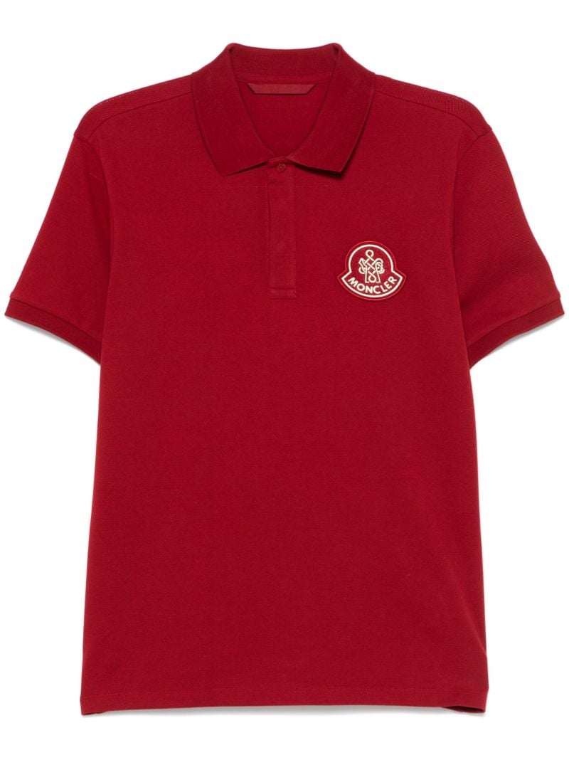 Red Logo-appliquÃ_x0083_Â© Polo Shirt