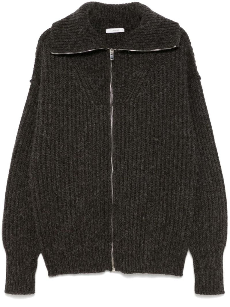 Ribbed-knit Cardigan
