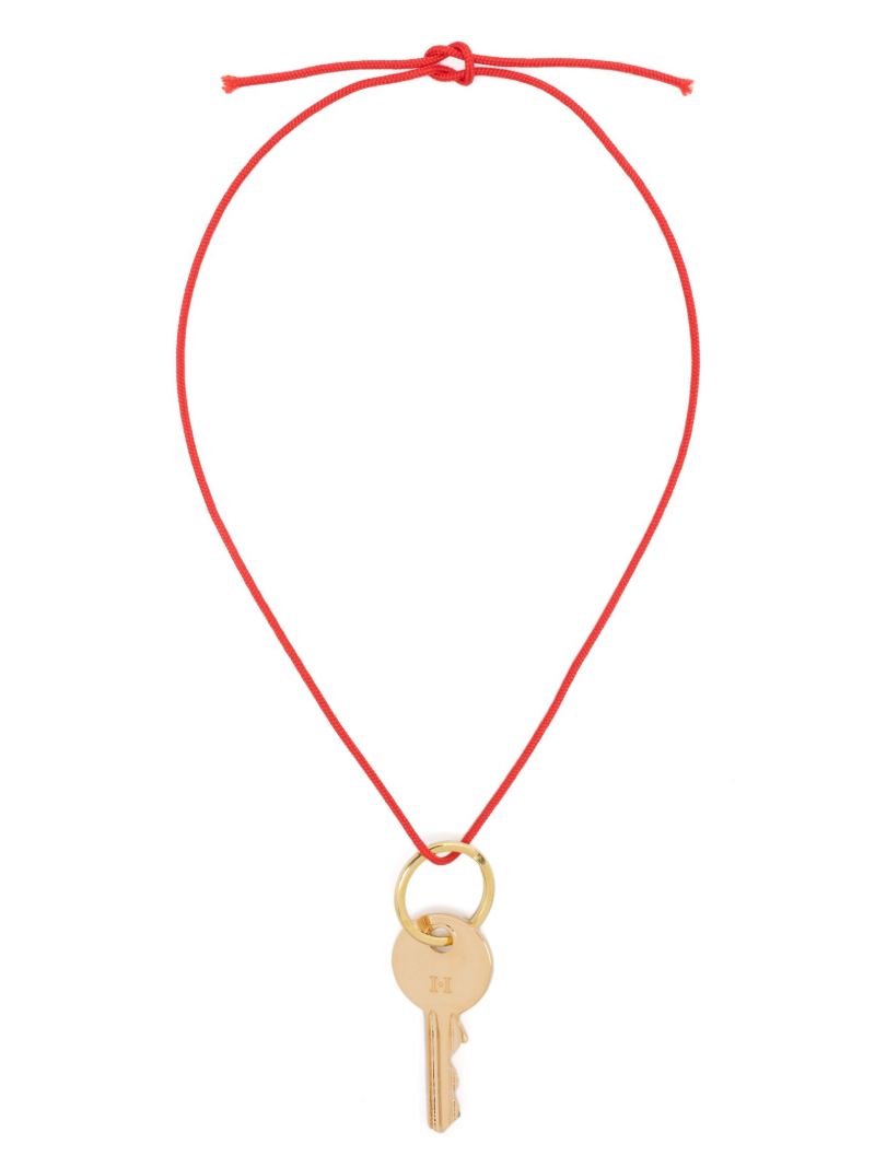 14k Yellow Gold Key Pendant Necklace