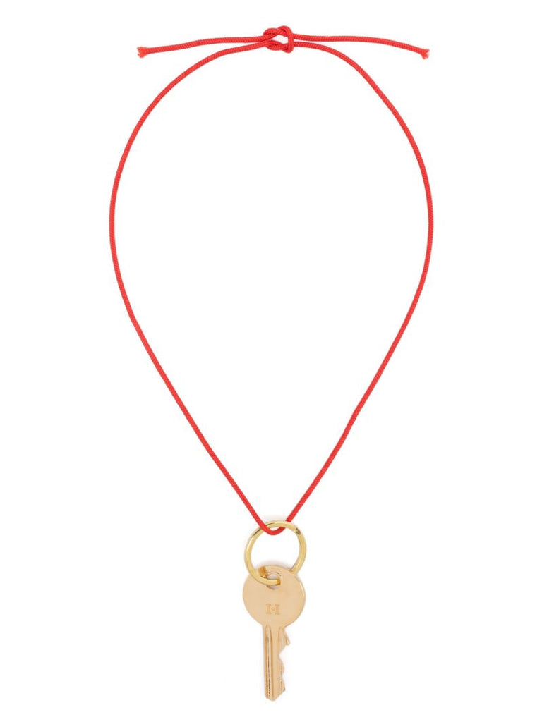 14k Yellow Gold Key Pendant Necklace