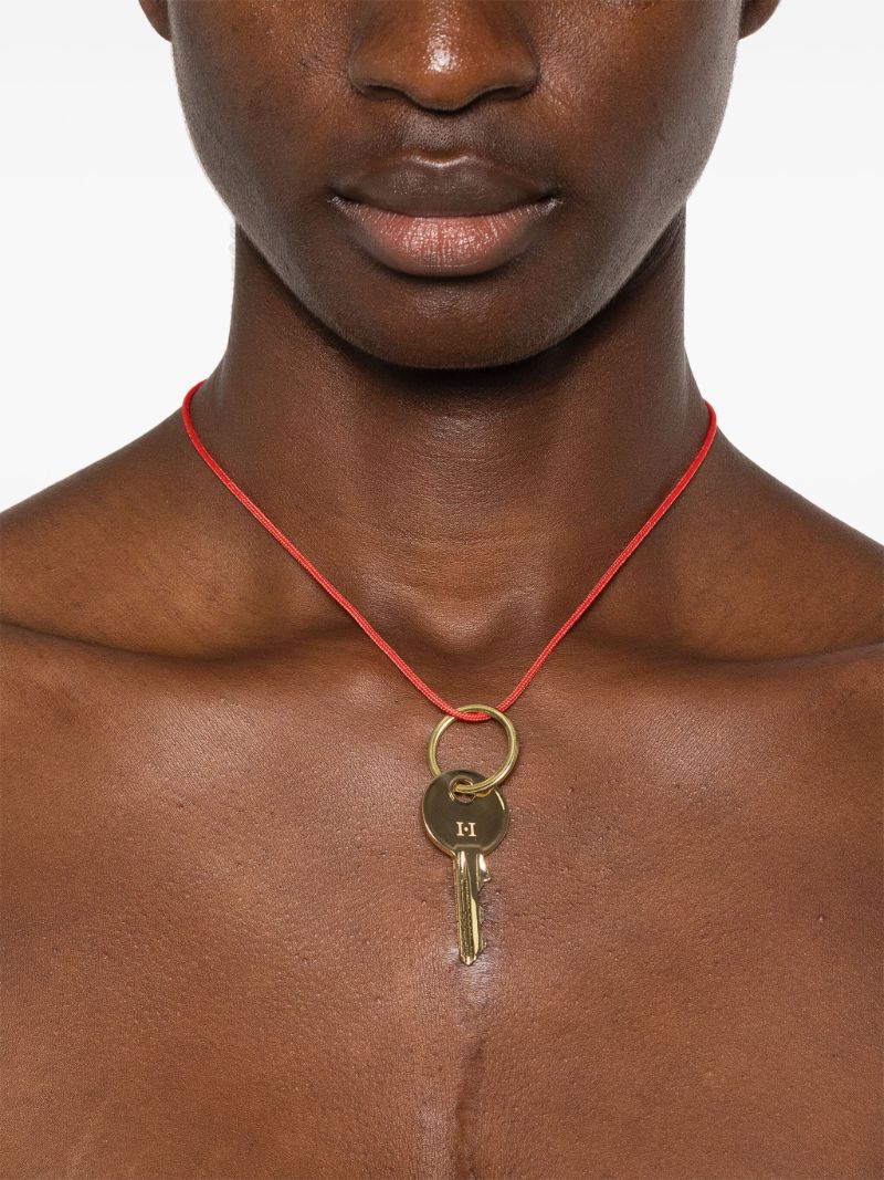 14k Yellow Gold Key Pendant Necklace