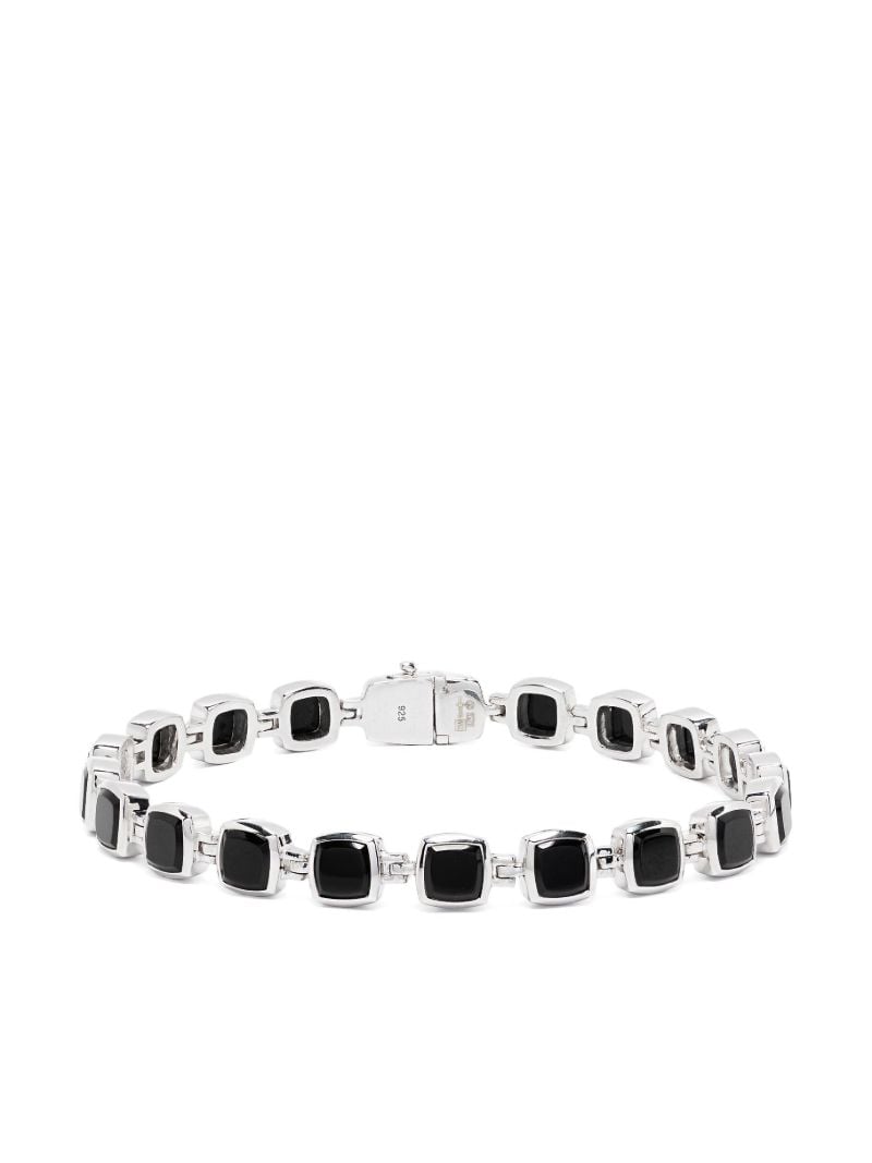 Recycled Silver Onyx Bracelet