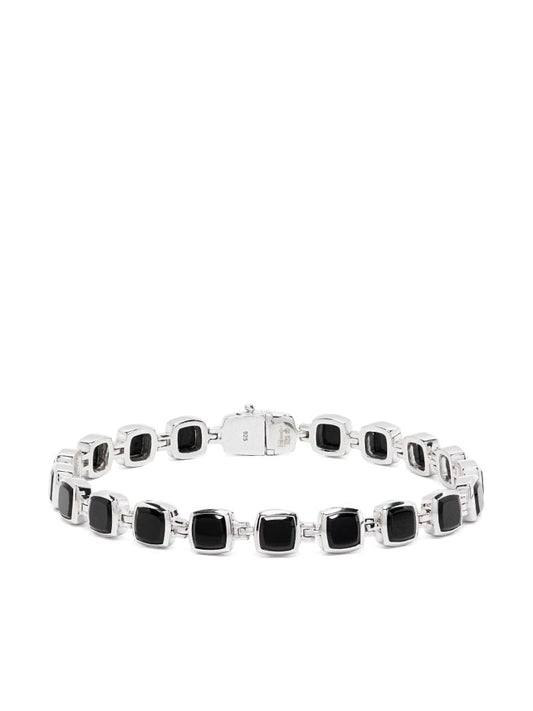 Recycled Silver Onyx Bracelet