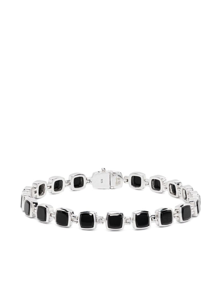 Recycled Silver Onyx Bracelet