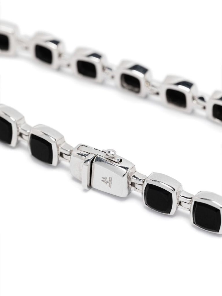 Recycled Silver Onyx Bracelet