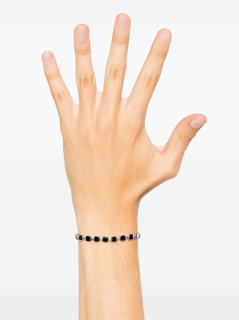 Recycled Silver Onyx Bracelet