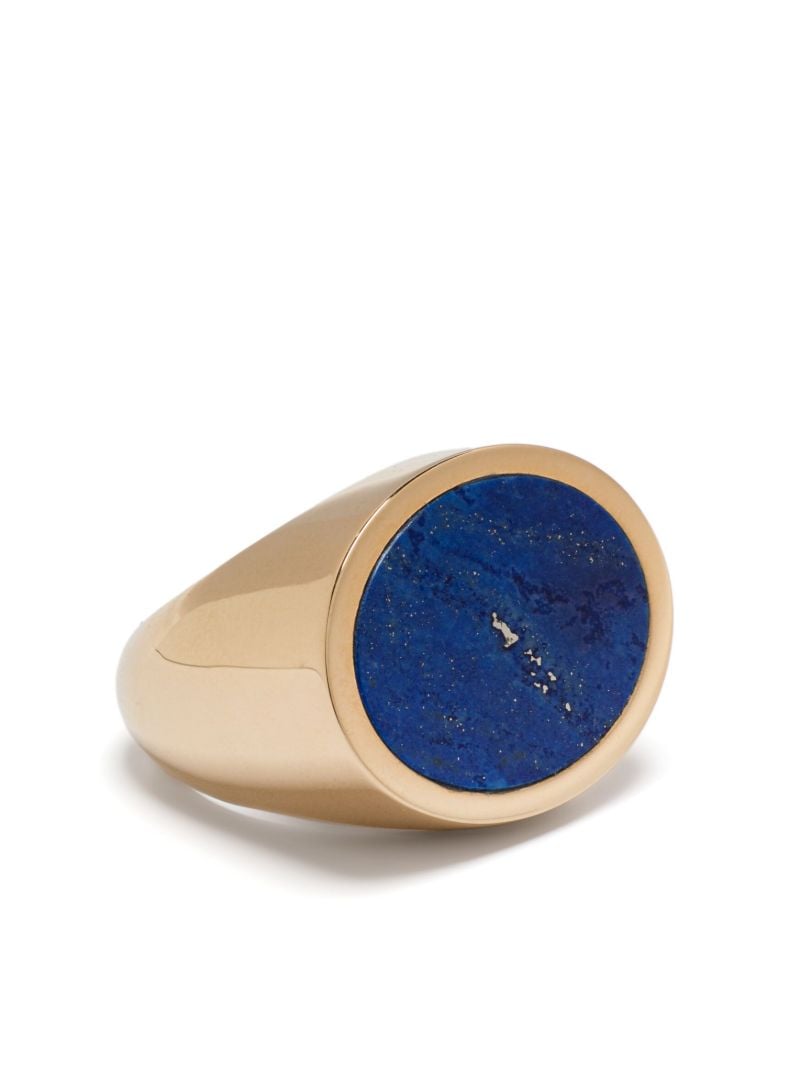 18k Yellow Gold Lapis Lazuli Signet Ring