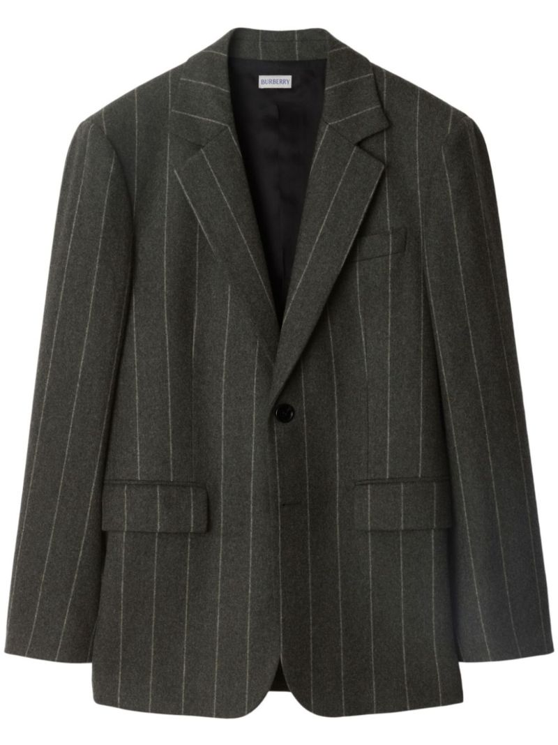 Grey Pinstripe Blazer