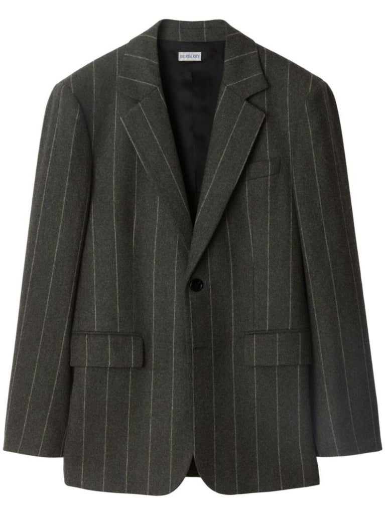 Grey Pinstripe Blazer