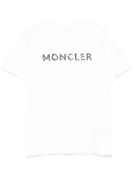 White Logo-print T-shirt