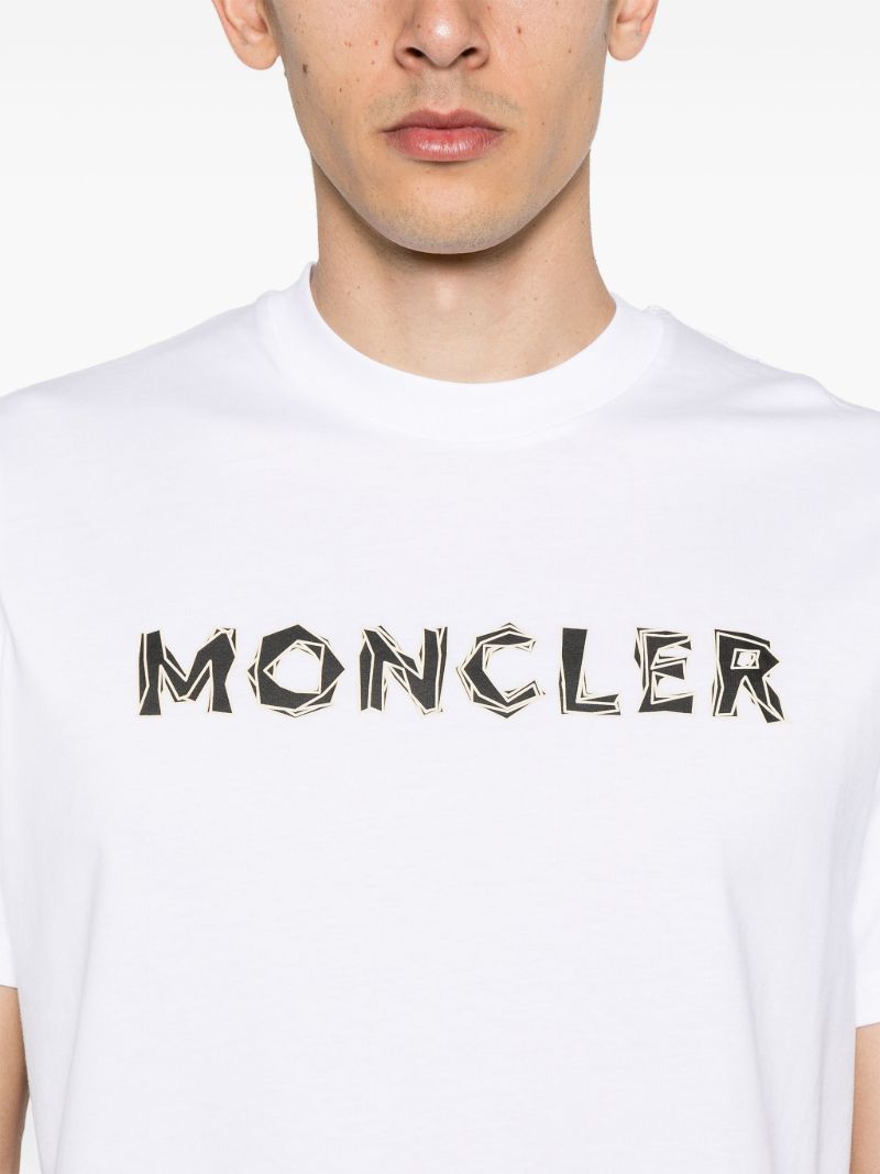 White Logo-print T-shirt
