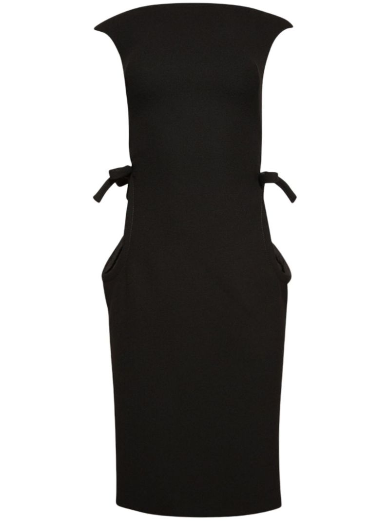 Boat-neck Sleeveless Dress