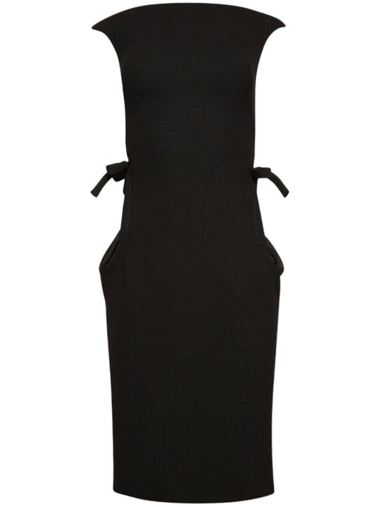 Boat-neck Sleeveless Dress