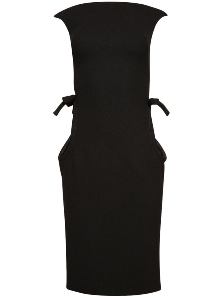 Boat-neck Sleeveless Dress