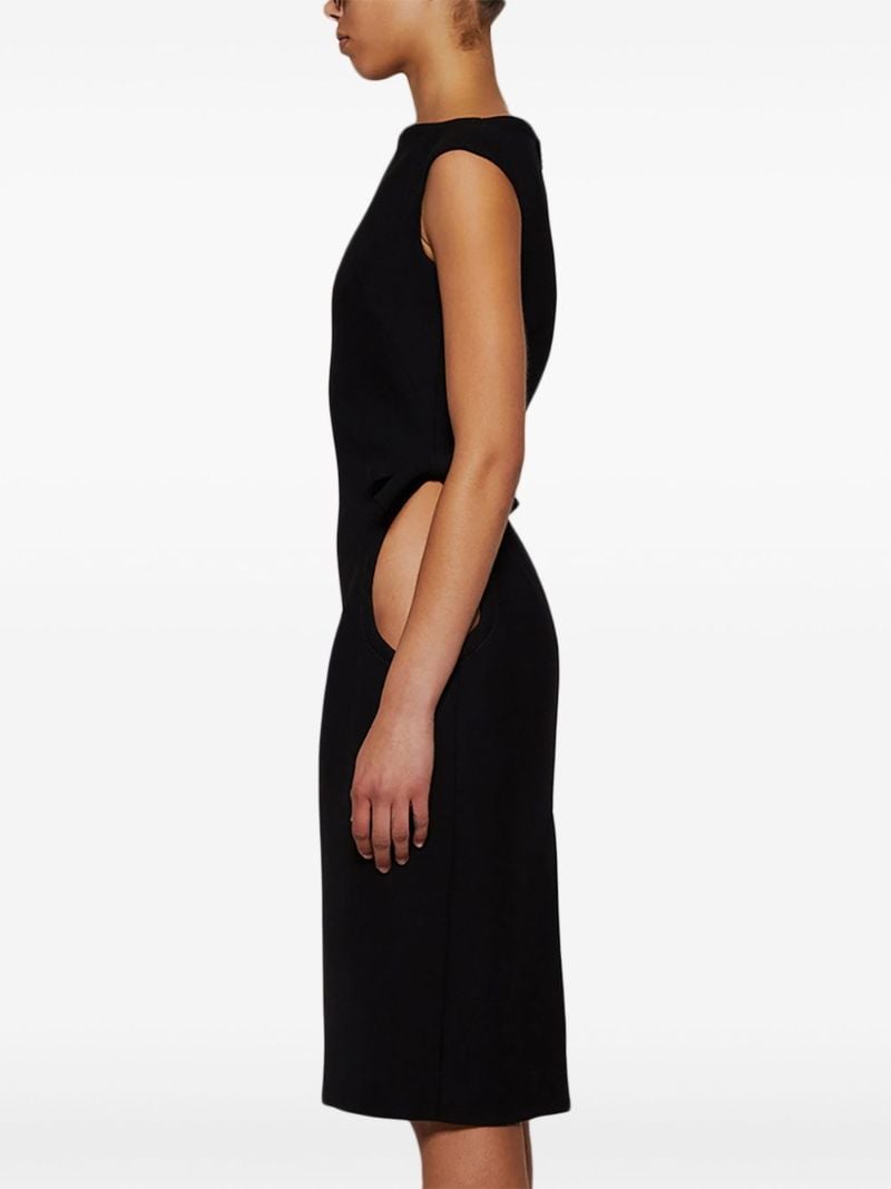 Boat-neck Sleeveless Dress