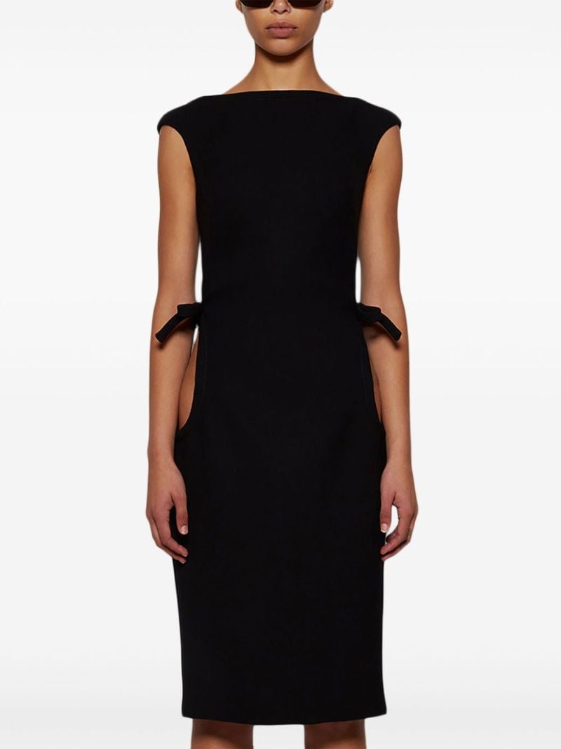 Boat-neck Sleeveless Dress