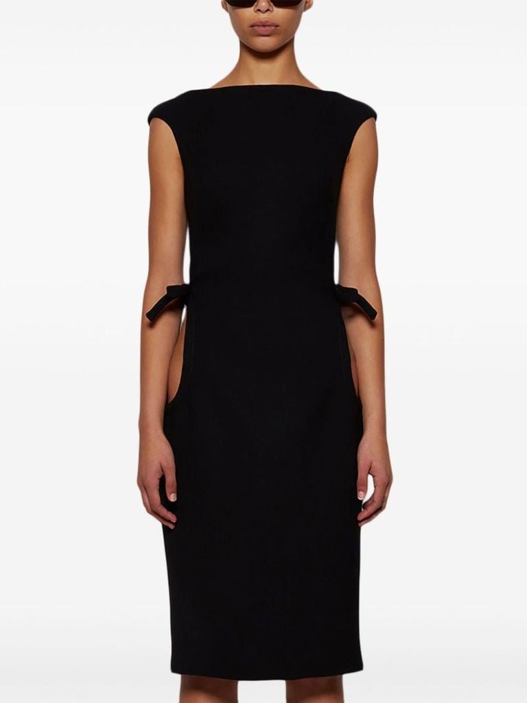 Boat-neck Sleeveless Dress