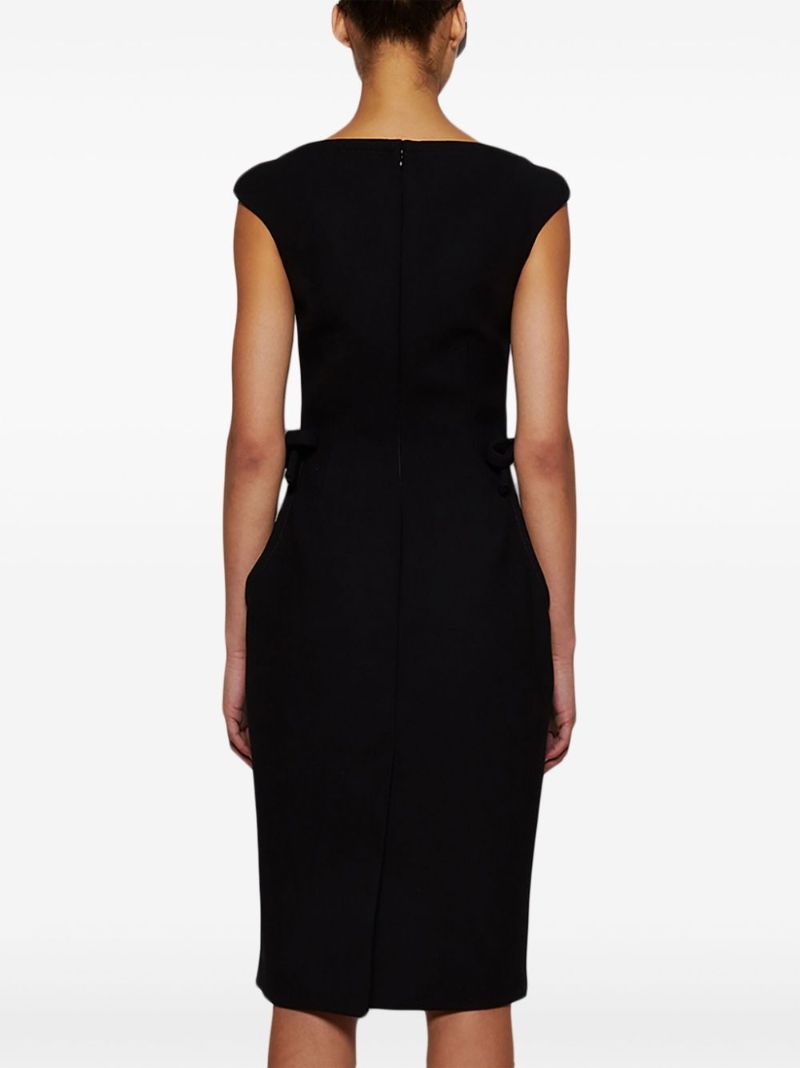 Boat-neck Sleeveless Dress