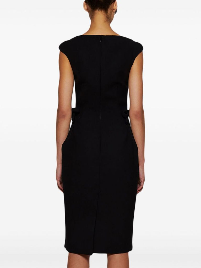 Boat-neck Sleeveless Dress