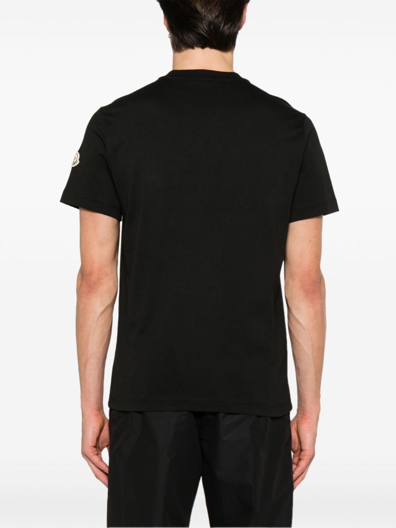 Black Flap-pocket T-shirt