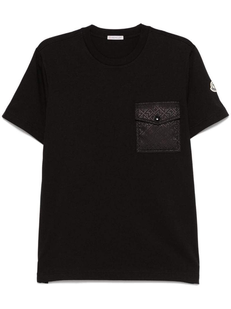 Black Flap-pocket T-shirt