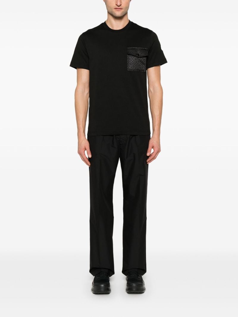 Black Flap-pocket T-shirt