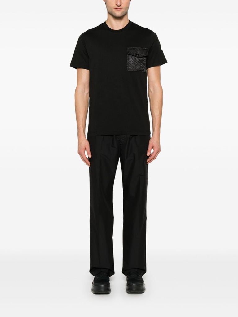 Black Flap-pocket T-shirt
