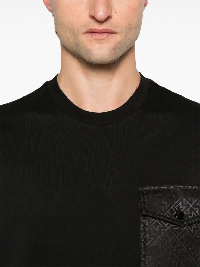 Black Flap-pocket T-shirt